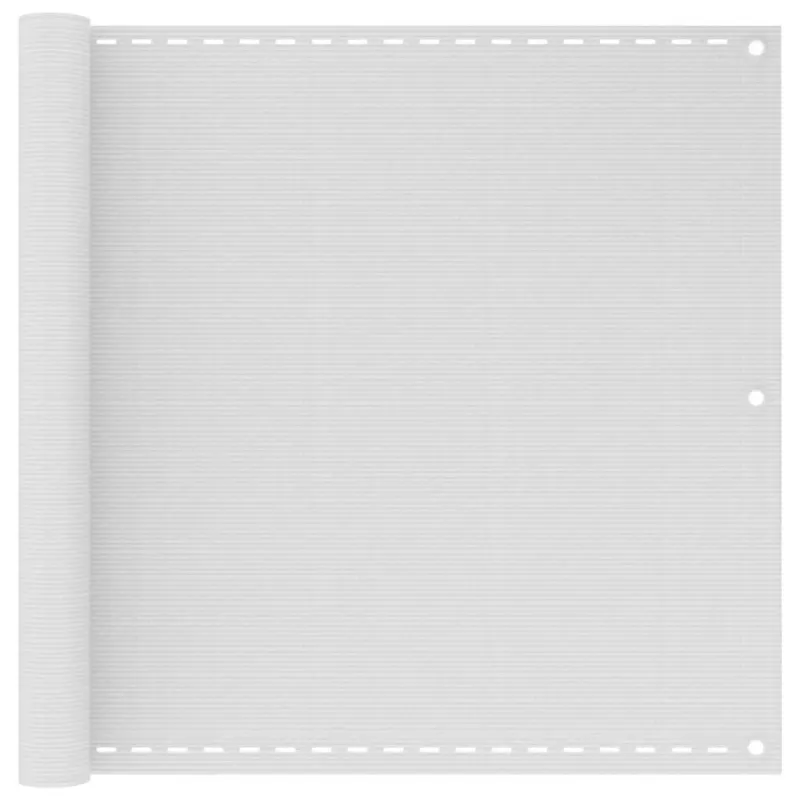 42322 Balkono užsklanda HDPE 90 x 400 cm baltos spalvos