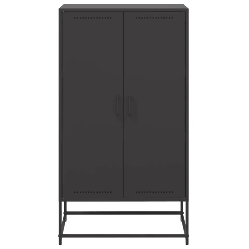 Komoda, juodos spalvos, 68,5x38,5x123,5cm, plienas