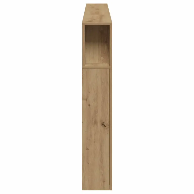 LED galvūgalis, ąžuolo spalvos, 220x18,5x103,5 cm, inžinerinė mediena