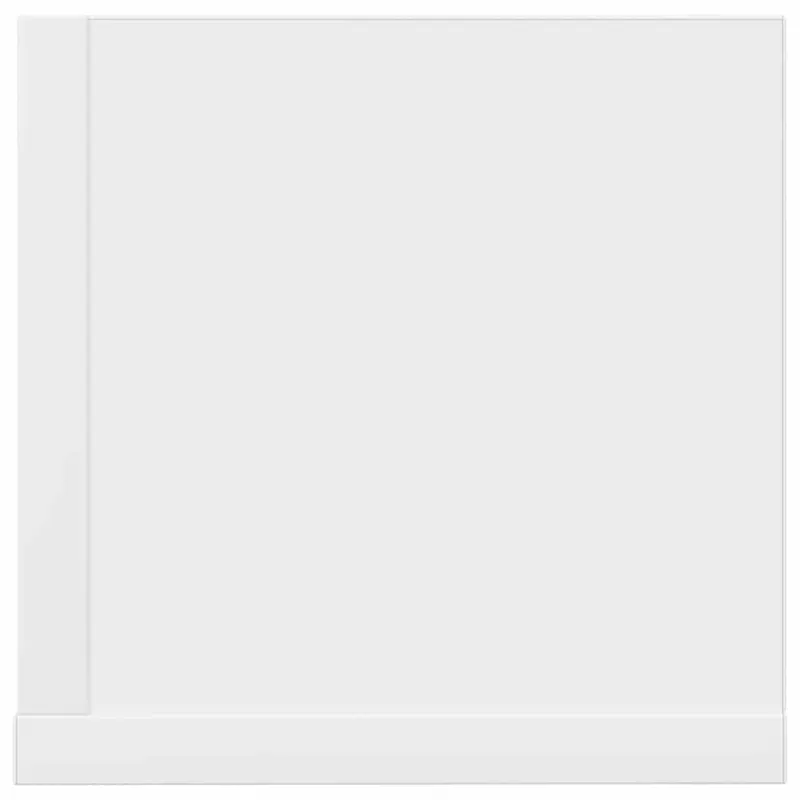 Sieninės lentynos, 2 vnt., baltos, 75x16,5x16,5 cm, inžinerinė mediena