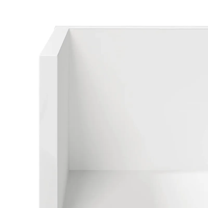 Sieninės lentynos, 2 vnt., baltos, 75x16,5x16,5 cm, inžinerinė mediena