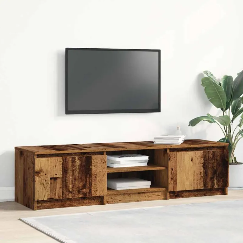 TV spintelė, senovinė mediena, 140x40x36 cm, inžinerinė mediena