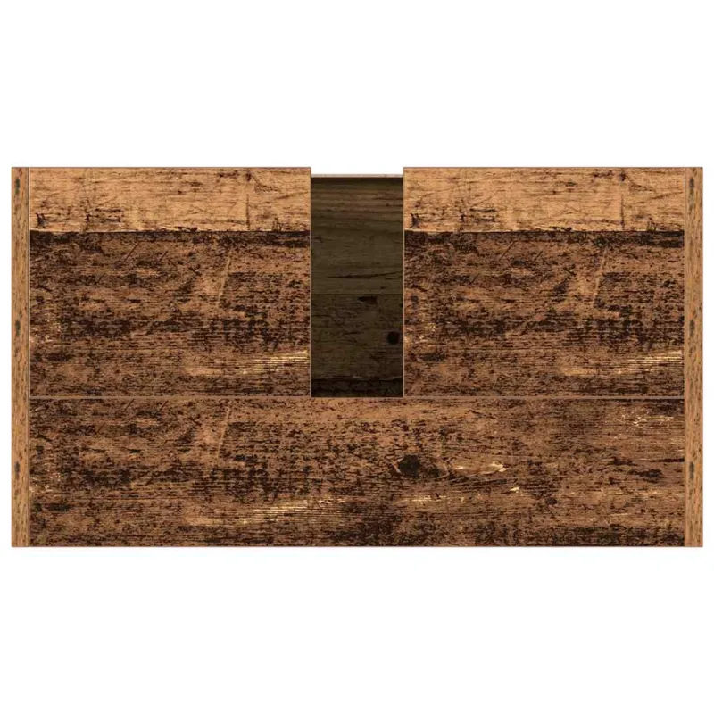 Vonios kambario spintelė, praustuvas, senovinė mediena, 60x33x60 cm, inžinerinė mediena