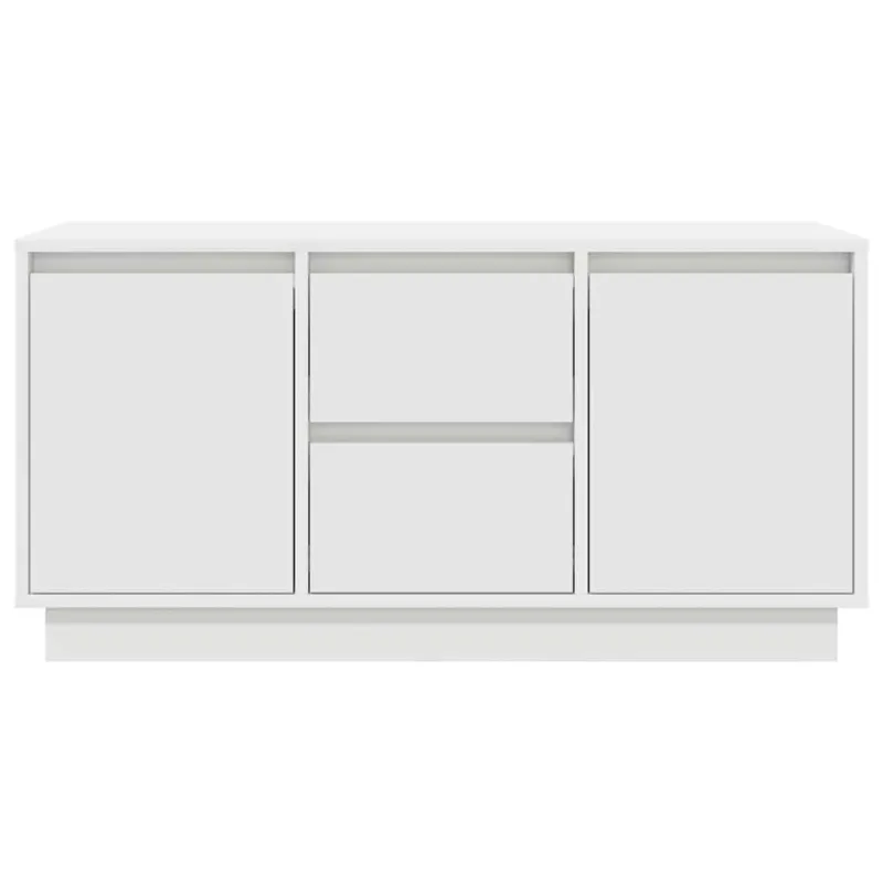 TV spintelė su LED lemputėmis, balta, 100x41x50 cm