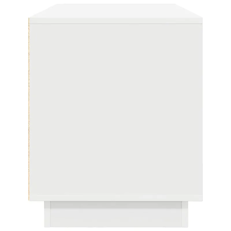 TV spintelė su LED lemputėmis, balta, 100x41x50 cm