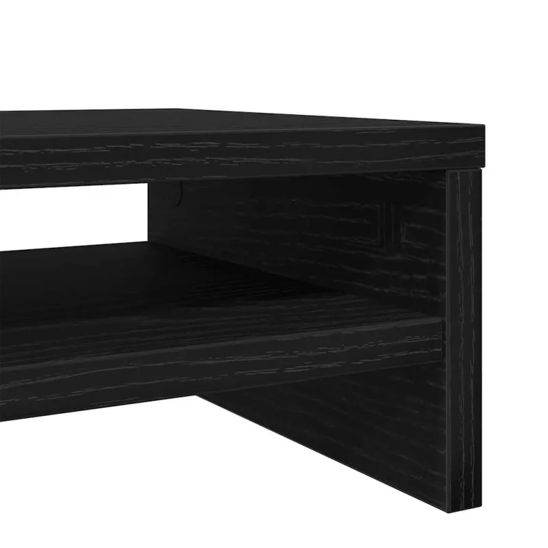 Monitoriaus stovas, juodo ąžuolo, 42x24x13 cm, inžinerinės medienos
