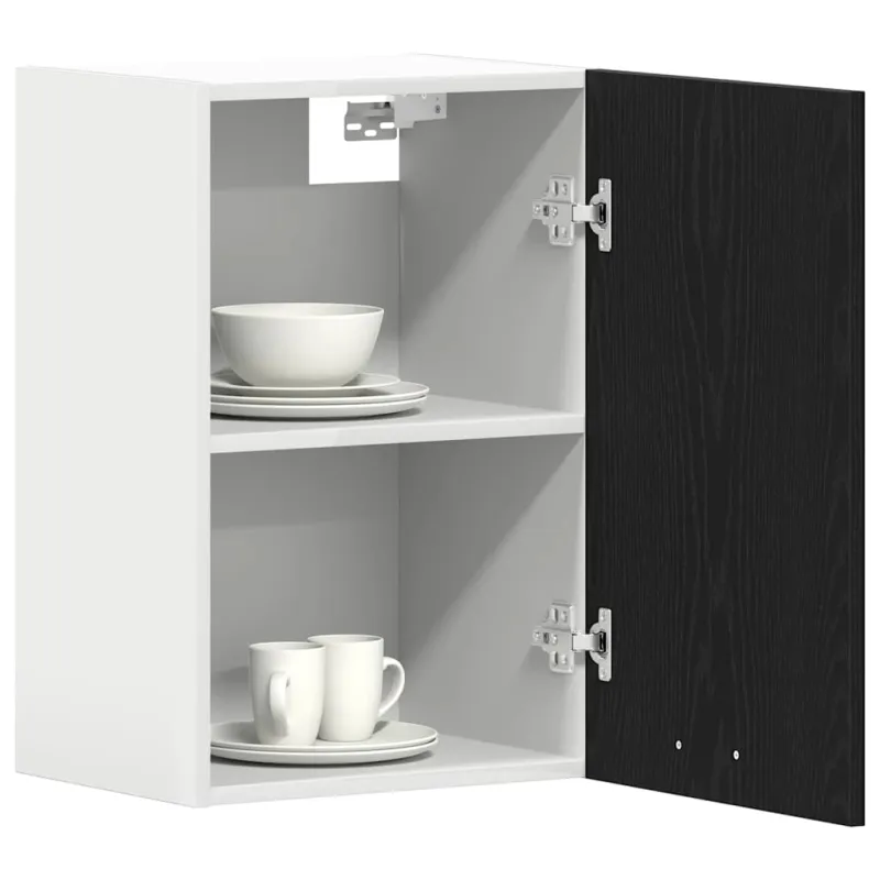 Pakabinama spintelė, juodo ąžuolo spalvos, 40x31x60cm, inžinerinė mediena