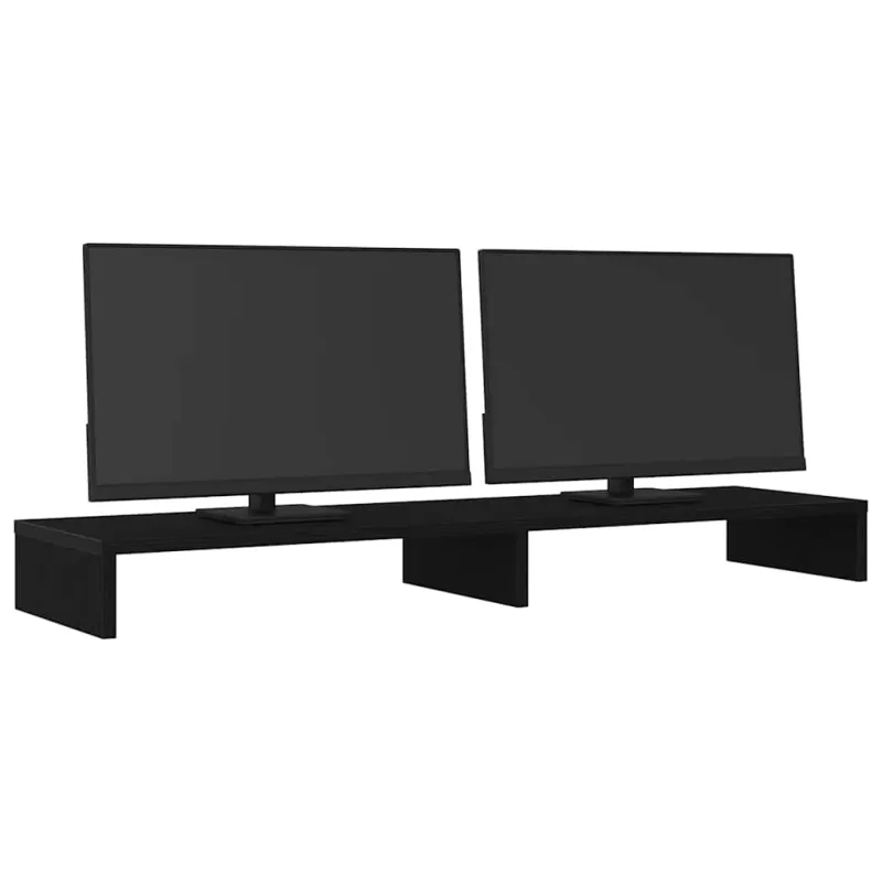 Monitoriaus stovas, juodo ąžuolo spalvos, 100x27x10 cm, inžinerinė mediena