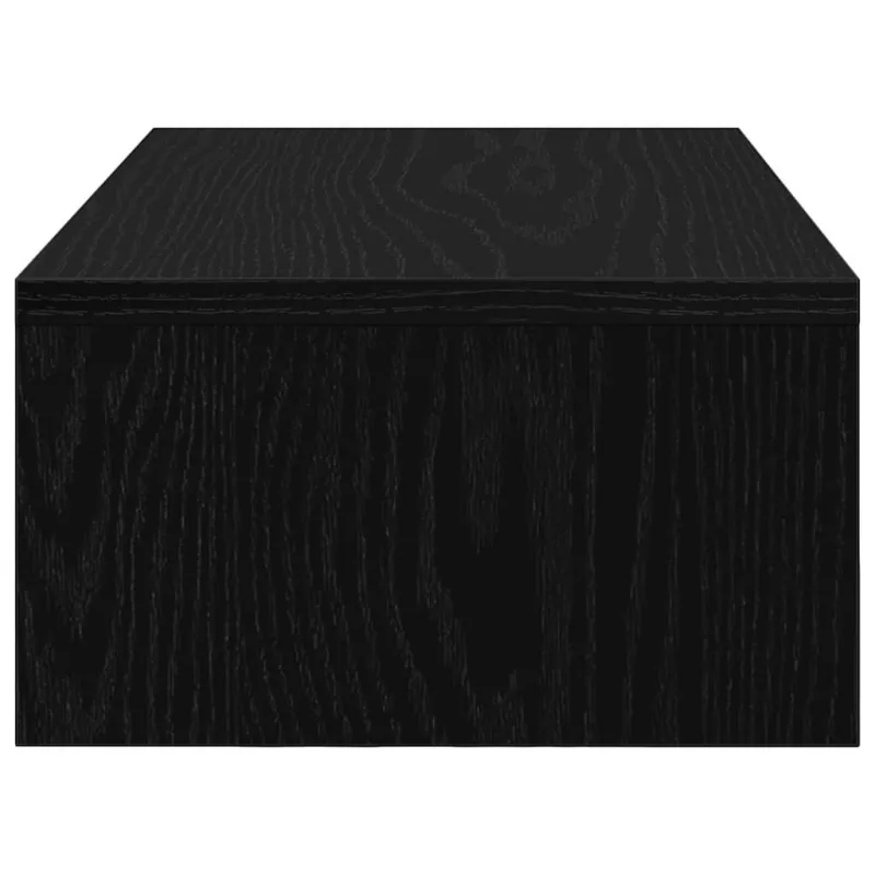 Monitoriaus stovas su stalčiais, juodo ąžuolo spalvos, 50x27x15 cm, inžinerinė mediena