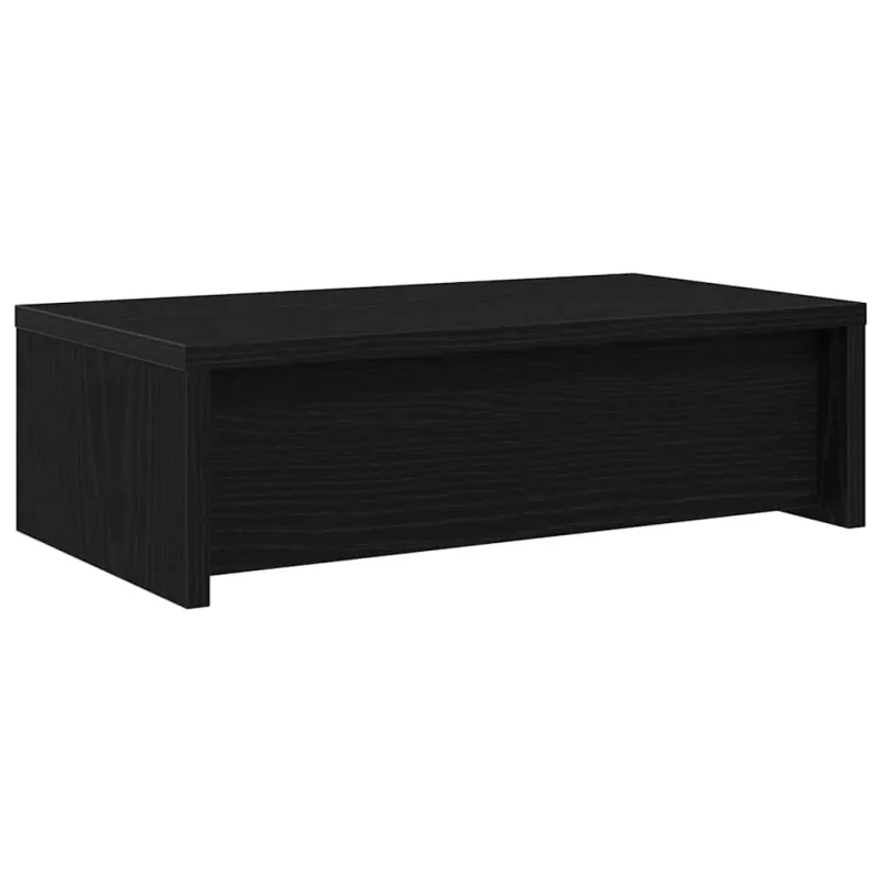 Monitoriaus stovas su stalčiais, juodo ąžuolo spalvos, 50x27x15 cm, inžinerinė mediena