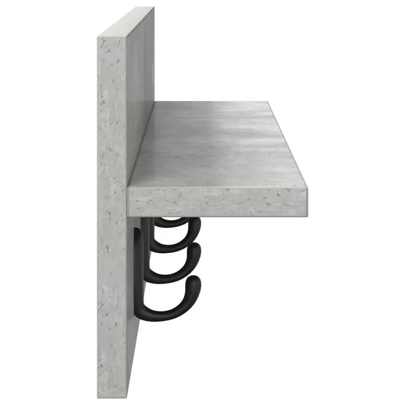 Prikabinamas paltas su saugykla Betono pilka 60 x 10,5 x 18 cm
