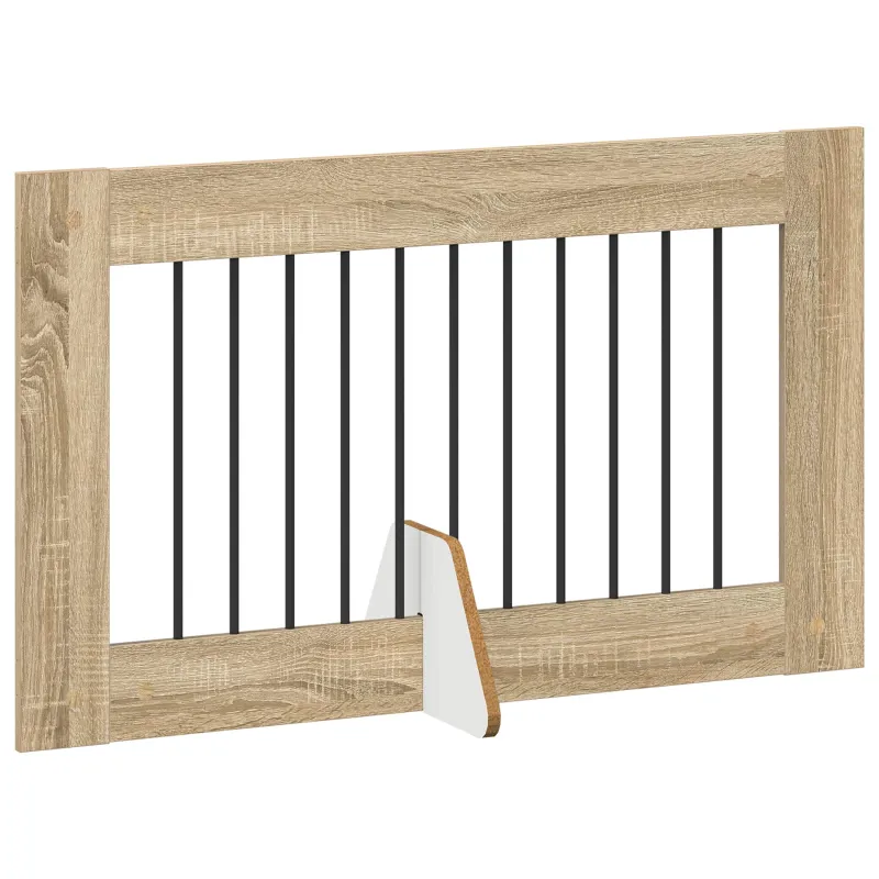Šunų vartai su stovais 2 pcs Sonoma ąžuolas 100 x 60 cm
