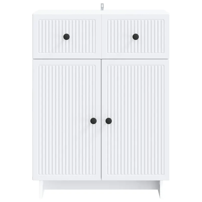 Kabalas su stalčių Balta 66 x 34,5 x 90 cm Apdirbta mediena