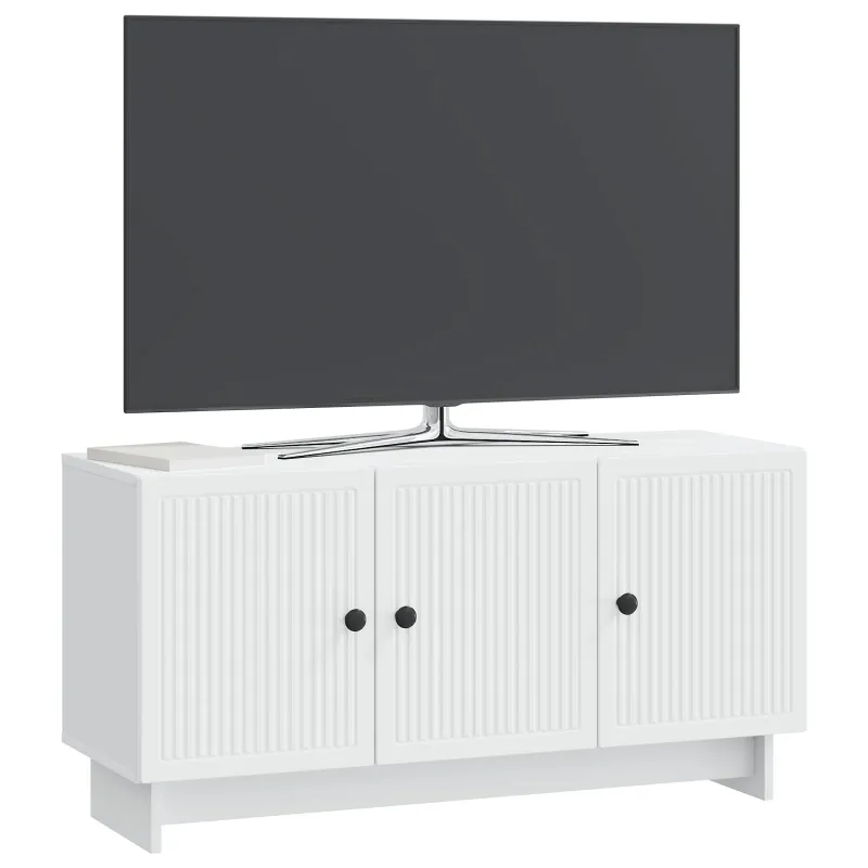Televizoriaus spintelė Balta 99 x 34,5 x 50 cm Apdirbta mediena
