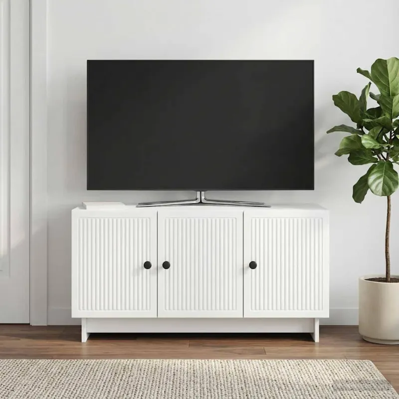 Televizoriaus spintelė Balta 99 x 34,5 x 50 cm Apdirbta mediena