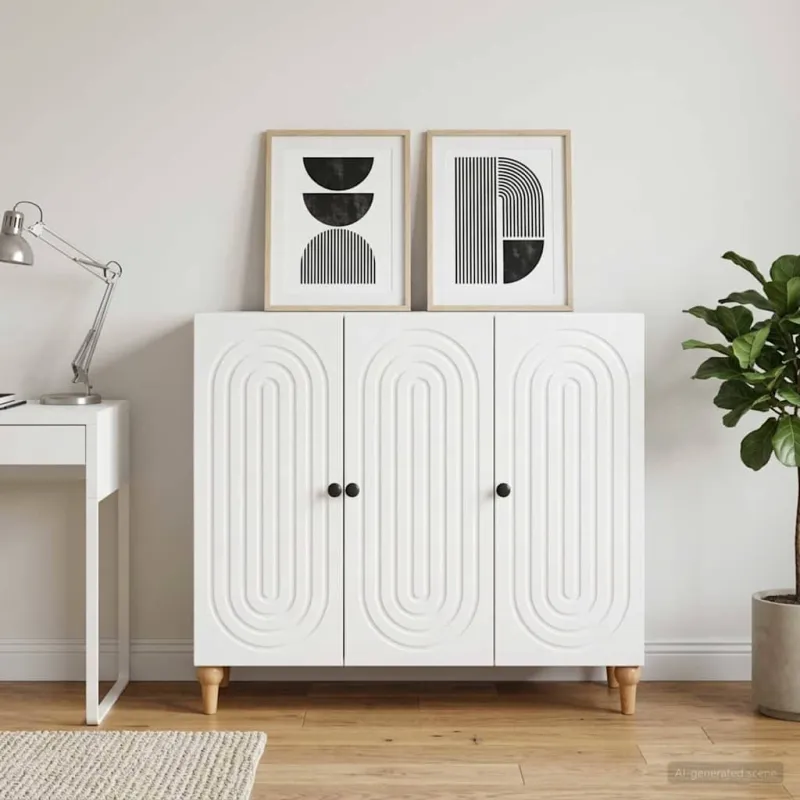 Kabalas Balta 89 x 34,5 x 80 cm Apdirbta mediena