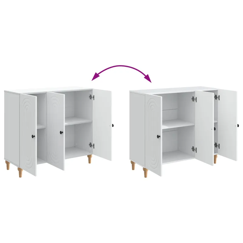 Kabalas Balta 89 x 34,5 x 80 cm Apdirbta mediena