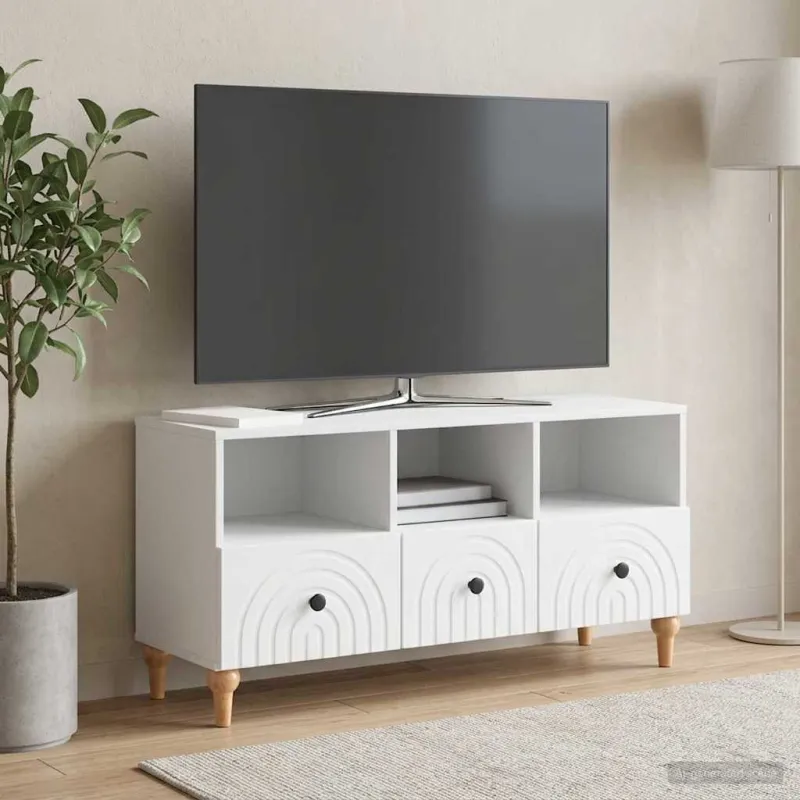 Televizoriaus spintelė Baltas 102 x 34,5 x 50 cm