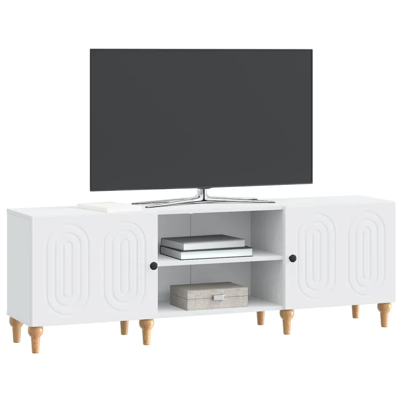 Televizoriaus spintelė Balta 150 x 31 x 50 cm Apdirbta mediena