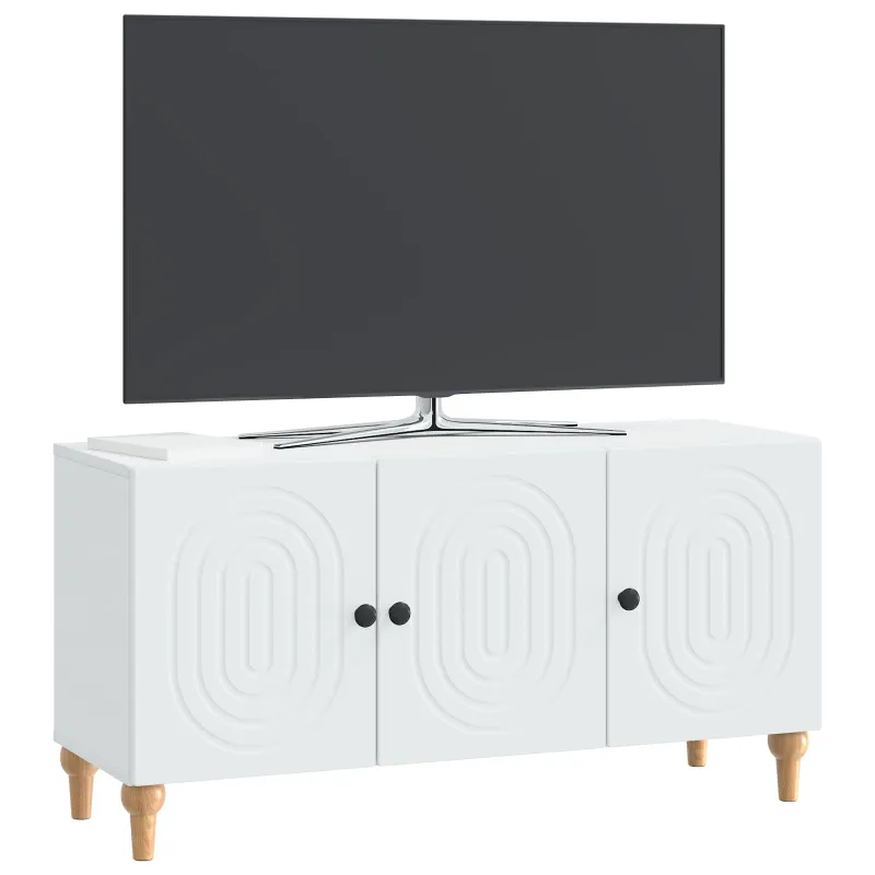 Televizoriaus spintelė Balta 99 x 34,5 x 50 cm Apdirbta mediena