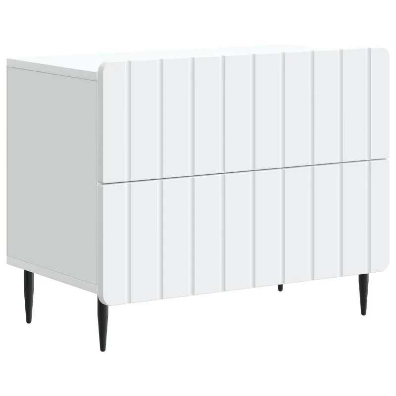 Šalia lovos spintelė Balta 62 x 34,5 x 49,5 cm Apdirbta mediena
