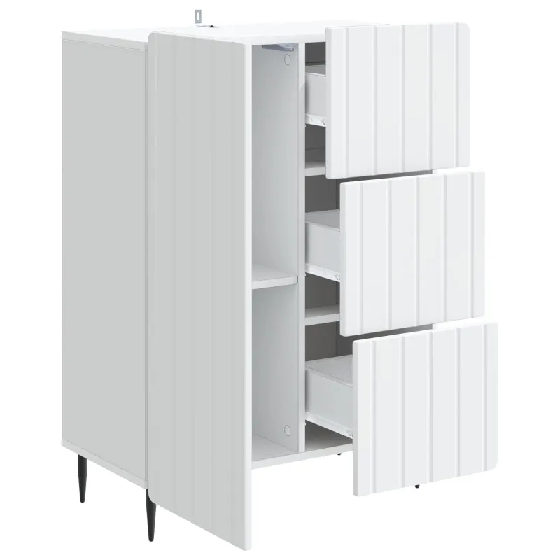 Kabalas su stalčių Balta 66 x 34,5 x 91,5 cm Apdirbta mediena