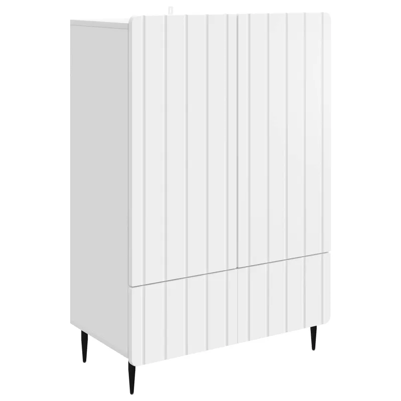 Kabalas su stalčių Balta 66 x 34,5 x 97 cm Apdirbta mediena