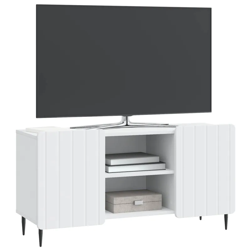 Televizoriaus spintelė Balta 102 x 34,5 x 52 cm