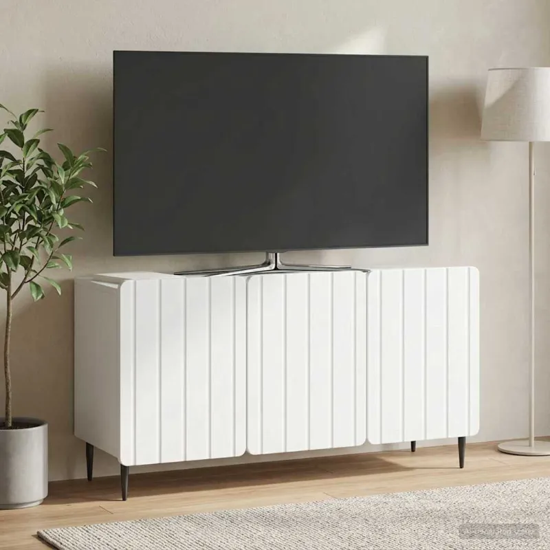 Televizoriaus spintelė Balta 99 x 34,5 x 52 cm Apdirbta mediena