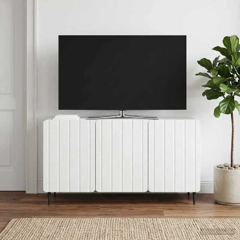 Televizoriaus spintelė Balta 99 x 34,5 x 52 cm Apdirbta mediena