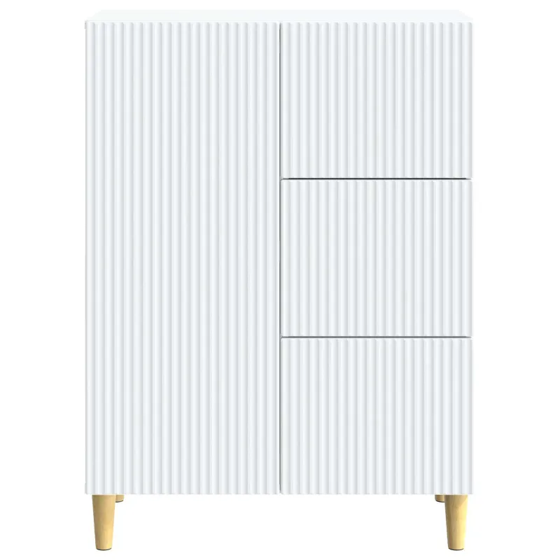 Kabalas su stalčių Balta 66 x 34,5 x 90 cm Apdirbta mediena