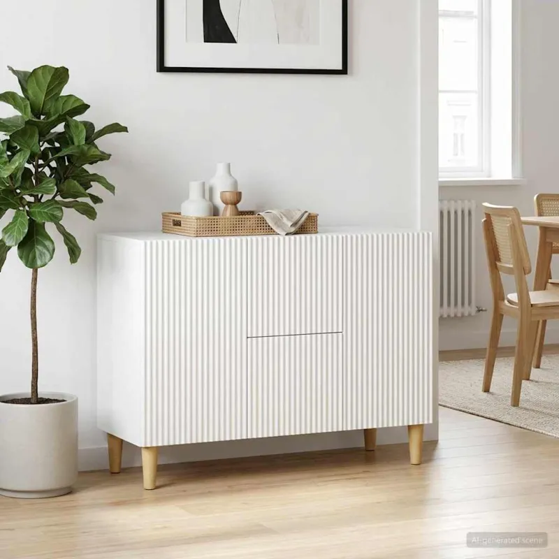 Kabalas su stalčių Balta 89 x 34,5 x 60 cm Apdirbta mediena