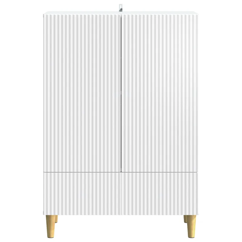 Kabalas su stalčių Balta 66 x 34,5 x 95 cm Apdirbta mediena