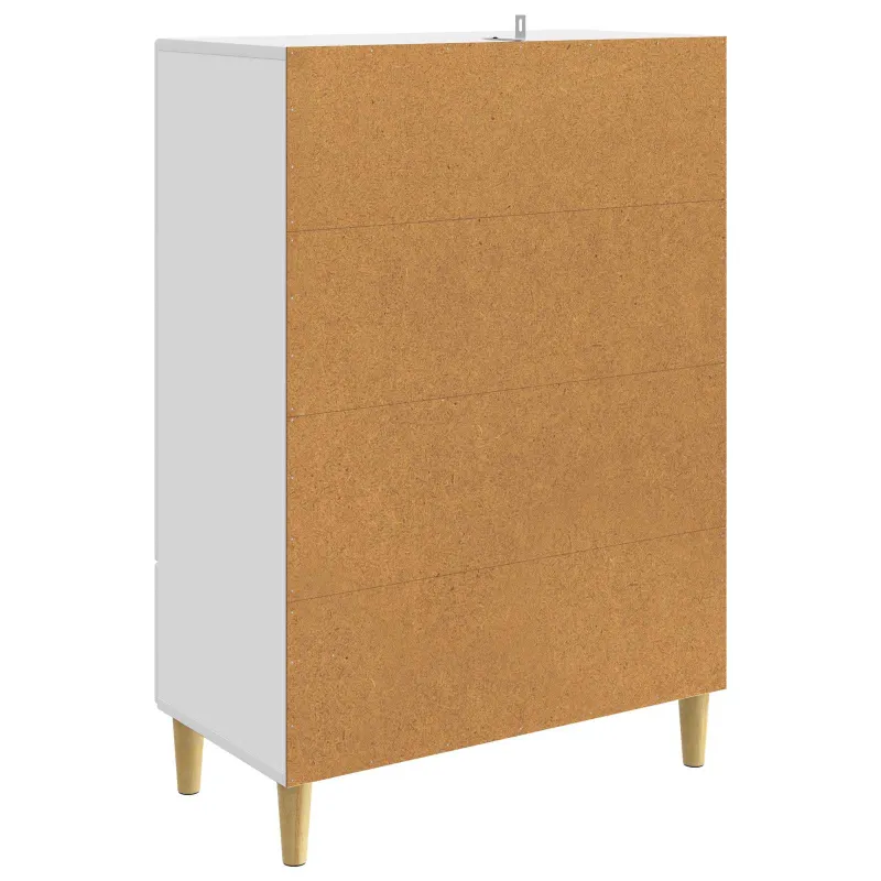 Kabalas su stalčių Balta 66 x 34,5 x 95 cm Apdirbta mediena