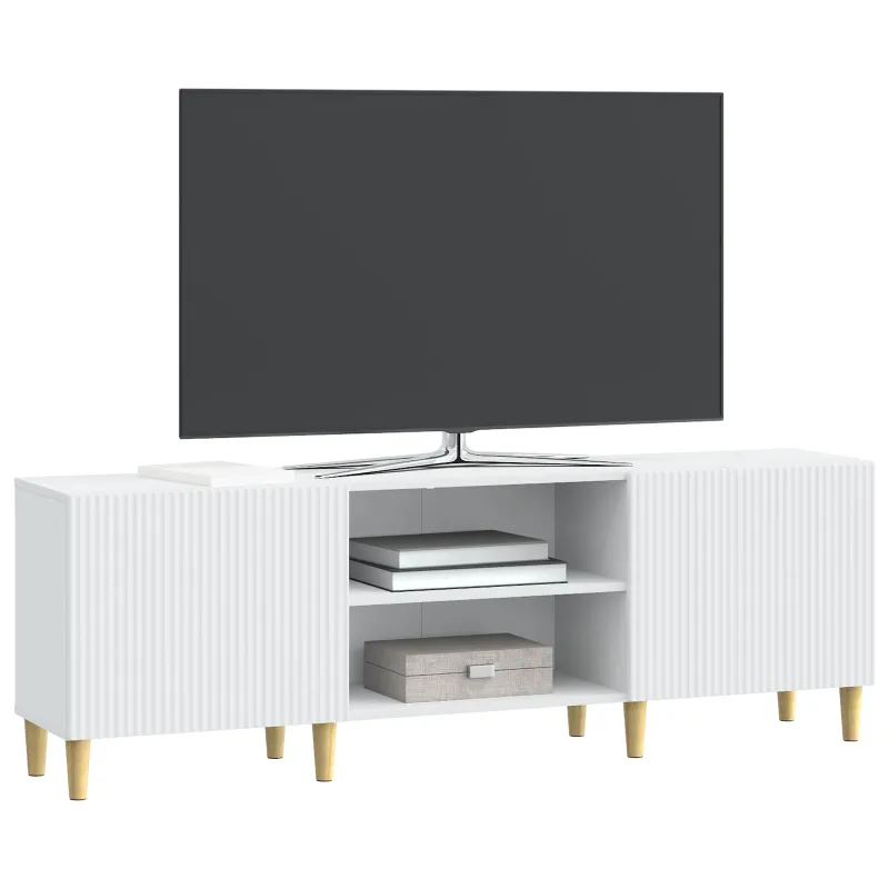 Televizoriaus spintelė Balta 150 x 31 x 50 cm Apdirbta mediena