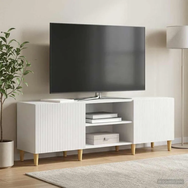 Televizoriaus spintelė Balta 150 x 31 x 50 cm Apdirbta mediena