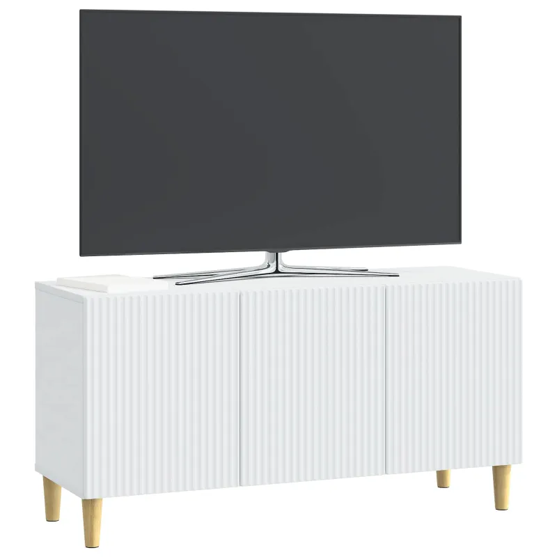 Televizoriaus spintelė Balta 99 x 34,5 x 50 cm Apdirbta mediena