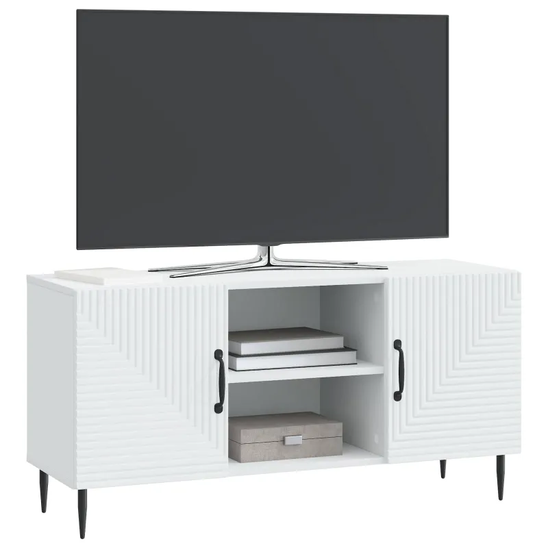 Televizoriaus spintelė Balta 102 x 34,5 x 50 cm