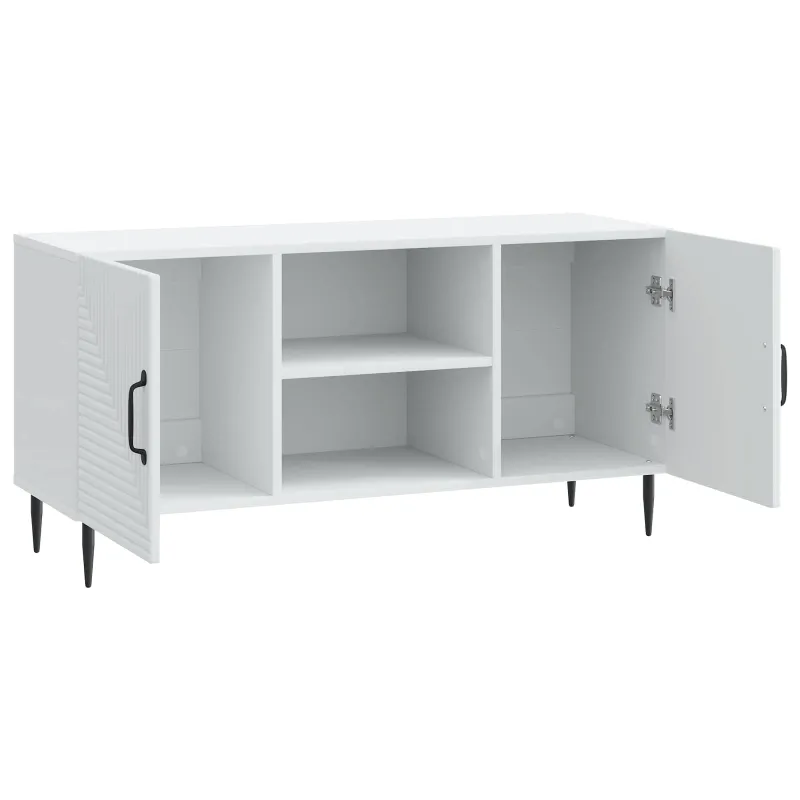 Televizoriaus spintelė Balta 102 x 34,5 x 50 cm