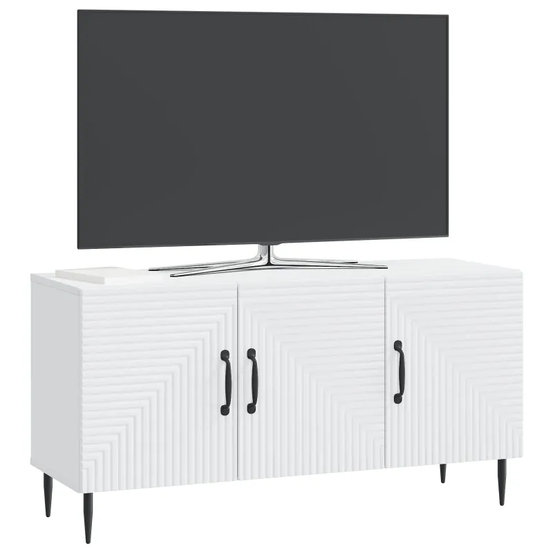 Televizoriaus spintelė Balta 99 x 34,5 x 50 cm Apdirbta mediena