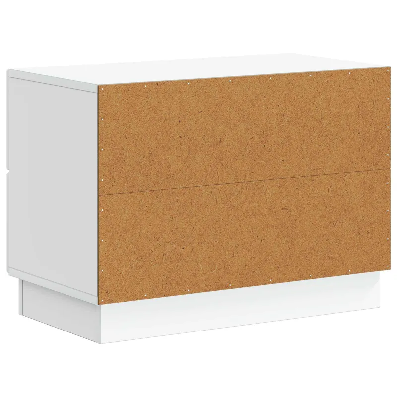 Šalia lovos spintelė Balta 62 x 34,5 x 44,5 cm Apdirbta mediena