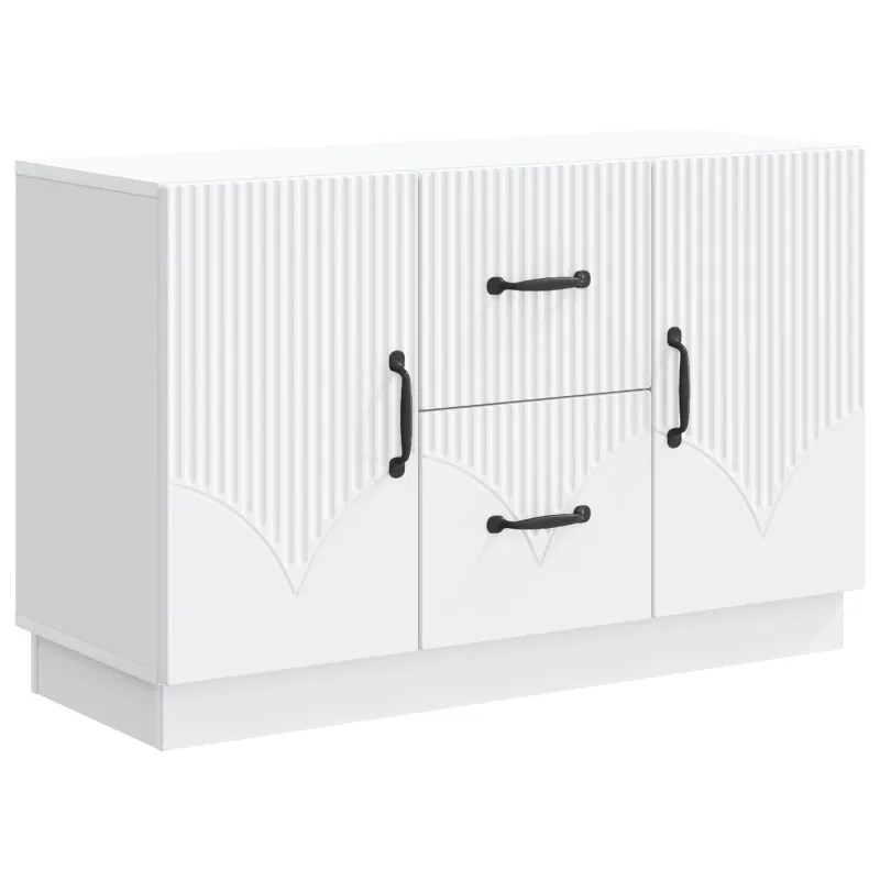 Kabalas su stalčių Balta 89 x 34,5 x 57 cm Apdirbta mediena