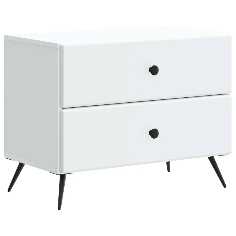 Šalia lovos spintelė Balta 62 x 34,5 x 47,5 cm Apdirbta mediena