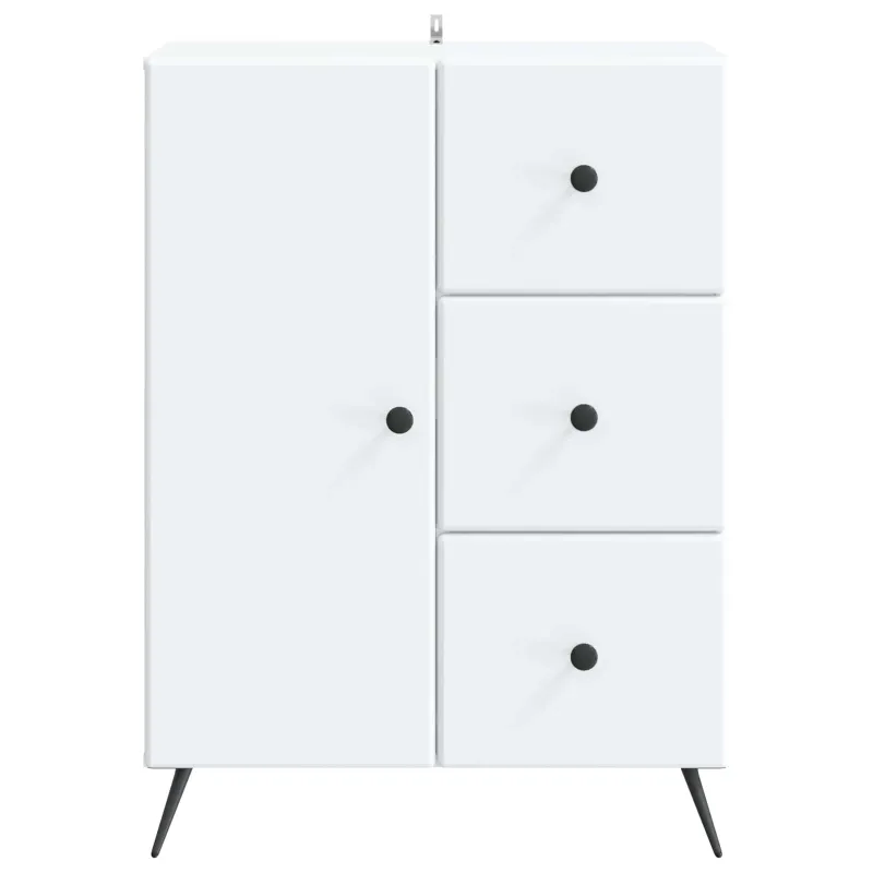 Kabalas su stalčių Balta 66 x 34,5 x 90 cm Apdirbta mediena