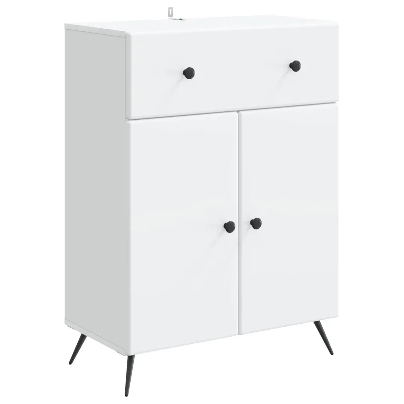 Kabalas su stalčių Balta 66 x 34,5 x 90 cm Apdirbta mediena