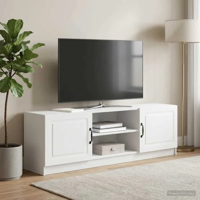 Televizoriaus spintelė Balta 150 x 31 x 47 cm Apdirbta mediena