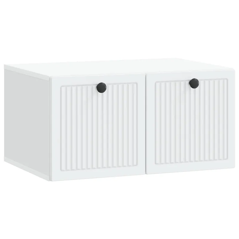 Sieninė TV spintelė Balta 59,5 x 41 x 30 cm Apdirbta mediena