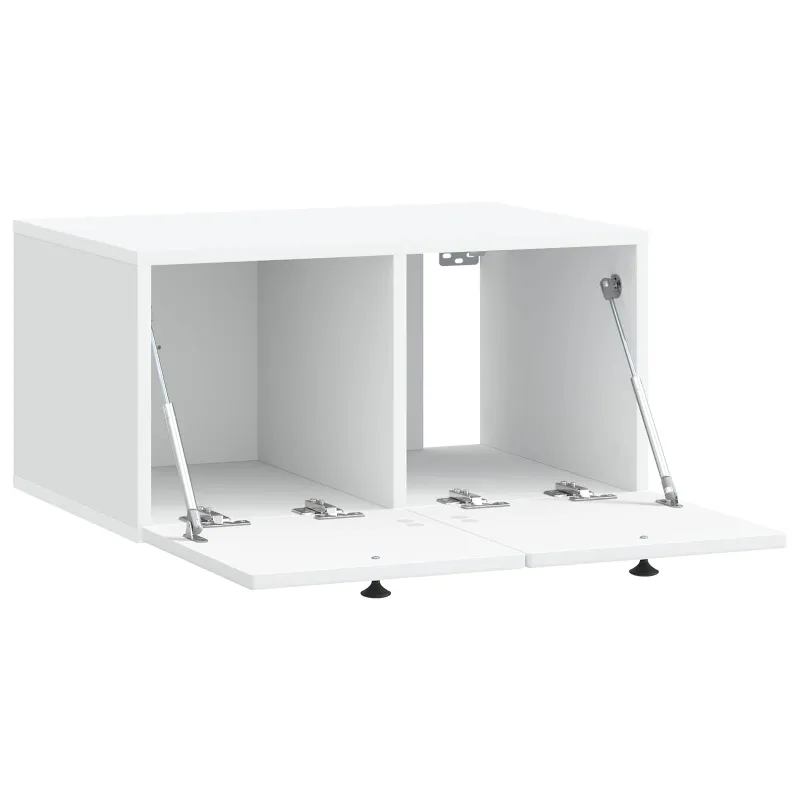 Sieninė TV spintelė Balta 59,5 x 41 x 30 cm Apdirbta mediena