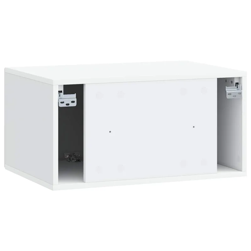 Sieninė TV spintelė Balta 59,5 x 41 x 30 cm Apdirbta mediena