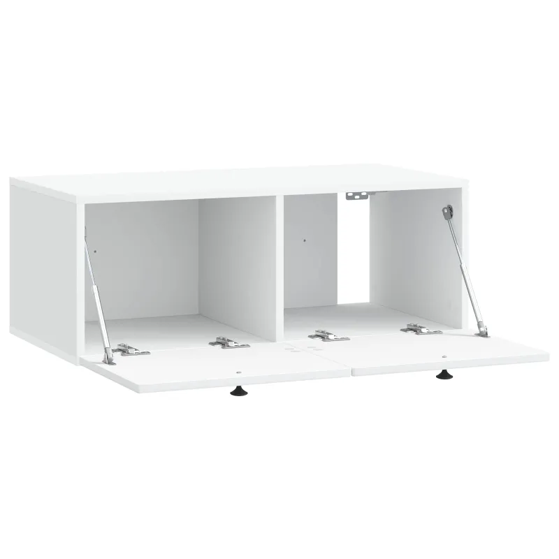 Sieninė TV spintelė Balta 78,5 x 41 x 30 cm Apdirbta mediena